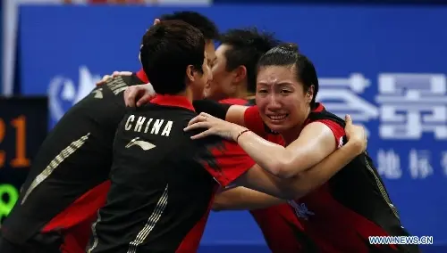 Wang Xiaoli, Yu Yang win women's doubles final at badminton worlds